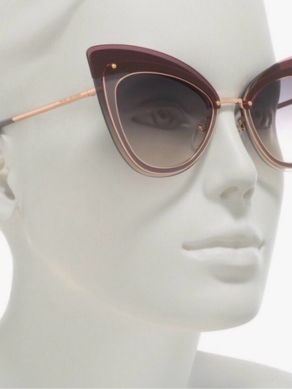 Mark Jacob Women’s Cat Eye Sunglasses in Burgundy - Stylish Chic Shades